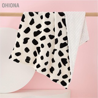 OHIONA Baby Dotted Blanket ผ้าห่มผ้าสักหลาดเด็กพกพาสะดวกผิวนุ่มสบายสำหรับ 4 ฤดู