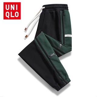 Uni...qlo [M-6XL] กางเกงวอร์มลําลอง ผ้าฝ้าย ทรงหลวม ระบายอากาศ ใส่สบาย ขนาดใหญ่ สําหรับผู้ชาย