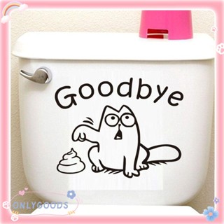 สติ๊กเกอร์ลายการ์ตูน goodbye สำหรับตกแต่งห้องน้ำ