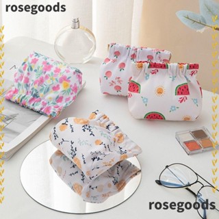 Rosegoods1 กระเป๋าใส่เหรียญ 2 ชิ้น, กระเป๋าเครื่องสําอาง กันน้ํา, แฟชั่นปิดอัตโนมัติ มินิ กระเป๋าเดินทาง