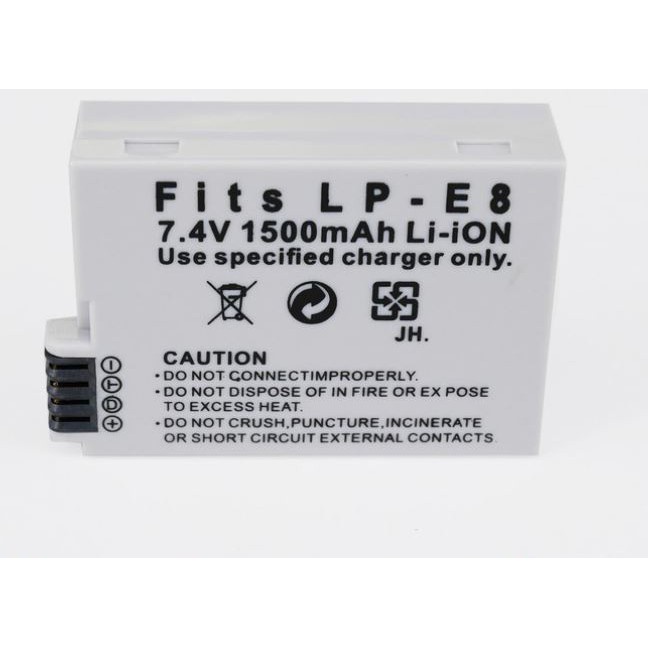 แบตกล้อง CANON LP-E8 For Canon 550D 600D 650D 700D X4 X5 X6i X7i T2i T3i T4i T5i DSLR Camera 0.11