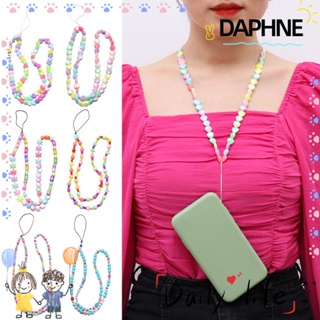 Daphne สายคล้องโทรศัพท์มือถือสายคล้องคออะคริลิคหลากสีสําหรับผู้หญิง