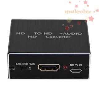 Malcolm อะแดปเตอร์แยกเสียงสเตอริโอ 3D HDMI สําหรับ TV โปรเจคเตอร์ บลูเรย์ DVD