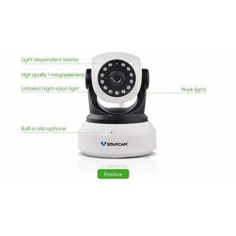 Vstarcam C7824 กล้องวงจรปิด IP Camera รุ่น C7824 1.0 Mp and IR Cut WIP HD ONVIF (สีขาว/ดำ) ราคาส่ง พ