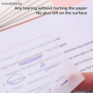Maud กระดาษโน้ตมีกาว แบบใส คุณภาพสูง สําหรับนักเรียน สํานักงาน 50 แผ่น