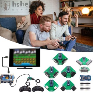 Hshelan อะแดปเตอร์ USB แบบเปลี่ยน สําหรับจอยเกม SEGA Raspberry Pi SEGA