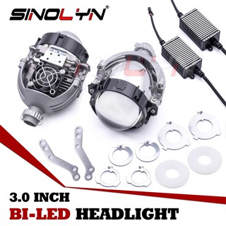 ไฟหน้ารถยนต์ bi-led เลนส์ bi-led ขนาด 3.0 นิ้ว โปรเจคเตอร์ h7 h4 h1 9005 9006 h11