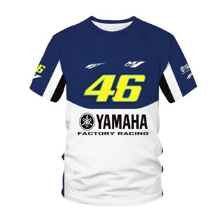 ใหม่ เสื้อยืดลําลอง แขนสั้น คอกลม พิมพ์ลาย YAMAHA 46 เหมาะกับการเล่นกีฬา ขี่จักรยานยนต์ แฟชั่นฤดูร้อน สําหรับผู้ชาย