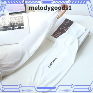 Melodygoods1 ปลอกแขน ผ้าเรยอน กันแดด ป้องกันรังสียูวี เรียบง่าย สําหรับกลางแจ้ง