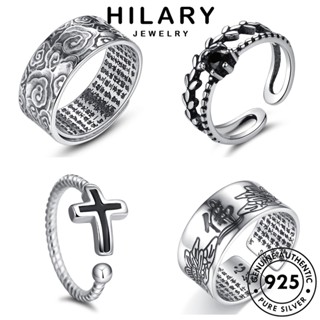 HILARY JEWELRY เงิน เครื่องประดับ แท้ เครื่องประดับ แฟชั่น เกาหลี Silver ผู้หญิง วินเทจ ต้นฉบับ 925 แหวน M039