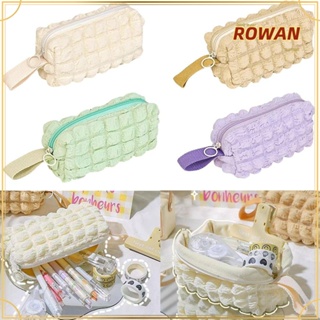 Rowans Kawaii กระเป๋าดินสอ โพลีเอสเตอร์ แบบนิ่ม จุของได้เยอะ สําหรับใส่เครื่องสําอาง