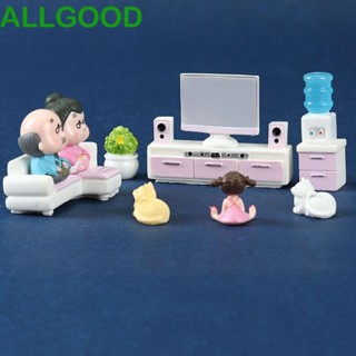 Allgoods เฟอร์นิเจอร์ เก้าอี้ทีวีจําลอง ขนาดเล็ก 1:12 สําหรับบ้านตุ๊กตา