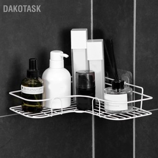 DAKOTASK ชั้นวางของในห้องน้ำ Punch Free ติดผนังชั้นเก็บของแบบลอยเข้ามุมชั้นวางของฝักบัวแคดดี้