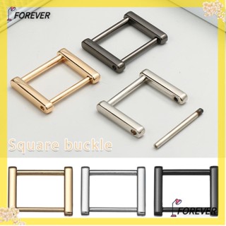 FOREVER Metal Rectangle Rings Buckle Bag Strap Accessories Bag Loop Screw Rings Buckle Detachable DIY Clasp Belt Handle Shoulder Webbing Buckle Leather Craft Strap Connector/Multicolor