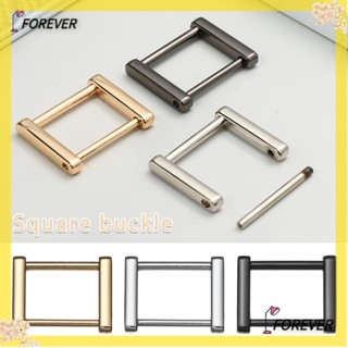 FOREVER Metal Rectangle Rings Buckle Bag Strap Accessories Bag Loop Screw Rings Buckle Detachable DIY Clasp Belt Handle Shoulder Webbing Buckle Leather Craft Strap Connector/Multicolor