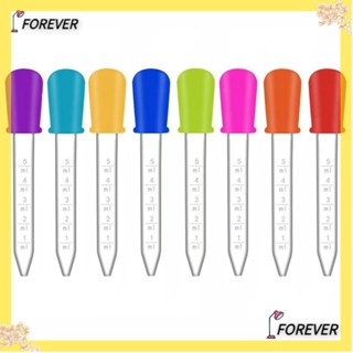 Forever หลอดหยดของเหลว แบบใส 8 สี 5 มล. พร้อมปลายหลอด 8 ชิ้น