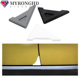 Myronghd 2 ชิ้น ฝาครอบมุมประตูรถยนต์ ใหม่ ซิลิโคน ป้องกันการชน อัตโนมัติ