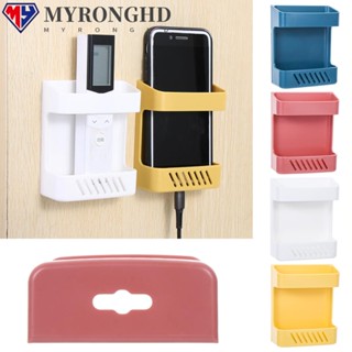 Myronghd ที่วางรีโมทคอนโทรลโทรศัพท์มือถือออแกไนเซอร์ที่วางปลั๊กโฮมออฟฟิศ