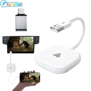 อะแดปเตอร์ USB เข้ากันได้กับโมดูล Carplay บลูทูธ ไร้สาย Wifi Dongle สําหรับ Android