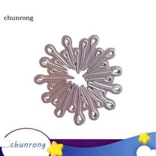 Chunrong แผ่นแม่แบบโลหะ ตัดลายดอกไม้ สําหรับตกแต่งสมุด กระดาษ การ์ด อัลบั้ม DIY