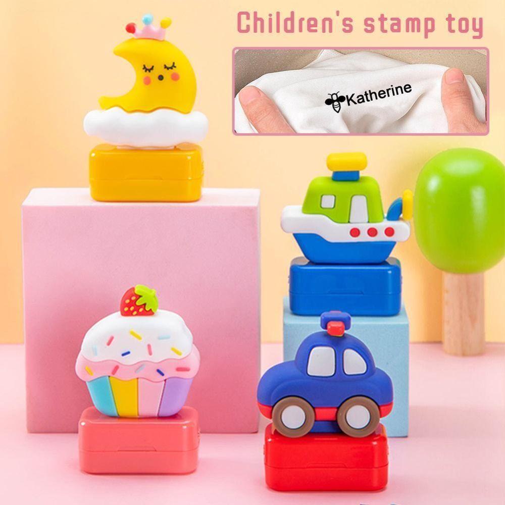 Uniis แสตมป์ตราประทับชื่อเด็ก กันน้ํา ตราประทับชื่อเด็ก ไม่ซีดจาง ปรับแต่งชื่อเสื้อผ้าเด็ก DIY