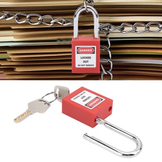 Intelligent Security 38MM Lockout Tagout Lock Anti-Skid Steel Beam Isolation Design แม่กุญแจป้องกันการกัดกร่อนพร้อม 2 ปุ่ม