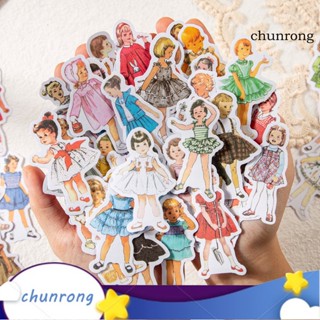 Chunrong สติกเกอร์แฟชั่น มีกาวในตัว ลายรวย สไตล์วินเทจ สําหรับตกแต่งเครื่องเขียน ปาร์ตี้เด็ก