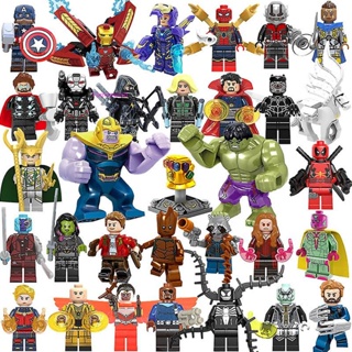 Familywind&gt; ฟิกเกอร์ Marvel Avengers Super Hero Comic ขนาดเล็ก 32 ชิ้น สําหรับเด็ก