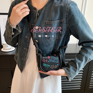 SISTER  กระเป๋าสะพาย ข้าง กระเป๋าผู้หญิงสะพายข้าง 2023 new fashion Unique High quality Stylish L91TKYN 37Z230910