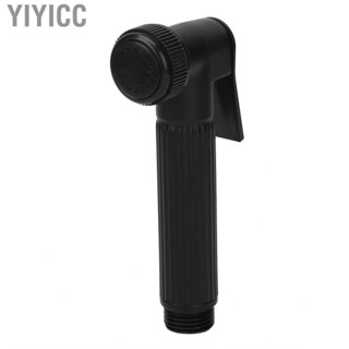 Yiyicc Bidet Sprayer Head Supercharging Press Type Handheld for Toilet Black / Silver Hair Barber Salon q