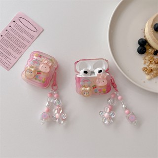 เคสหูฟังบลูทูธ ลายการ์ตูนกระต่าย ลิง สําหรับ AirPods Pro2 Airpod Pro 1 2 3 AirPods Pro 2