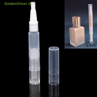 Goldensilver ปากกาเปล่า 1.5 มล. พร้อมแปรง สําหรับใส่เครื่องสําอาง ลิปบาล์ม น้ํามันทาเล็บ TH