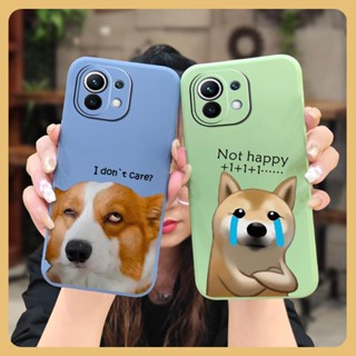 cute soft shell Phone Case For Xiaomi 11 Liquid silicone shell Anti-fall Camera all inclusive Simplicity Skin-friendly feel