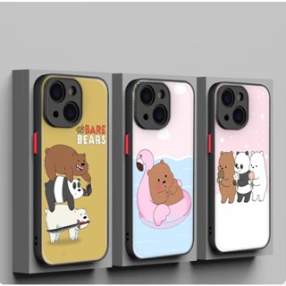 เคสโทรศัพท์มือถือแบบนิ่ม ลาย we bare bears SXC57 สําหรับ iPhone 12 13 Plus 14 Pro Max