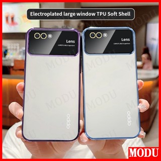 Modu เคส OPPO A3S A12E AX5 A5 ดีลักซ์ ชุบ แฟลช ซิลิโคนนิ่ม ฟิล์มกันรอยเลนส์ เคสโทรศัพท์ กันกระแทก