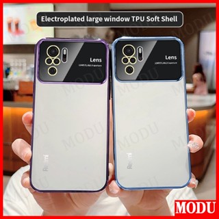 Modu เคส Redmi Note 10 10S ดีลักซ์ ชุบแฟลช ซิลิโคนนิ่ม ฟิล์มป้องกันเลนส์ หน้าจอ เคสโทรศัพท์ เคสกันกระแทก