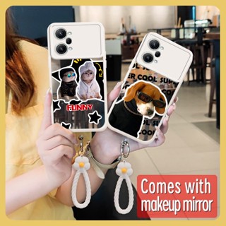 dustproof Makeup mirror Phone Case For OPPO K10 Pro 5G trend Soft case Mirror surface tulip luxurious youth lovely Little Fresh