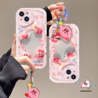 เคสโทรศัพท์มือถือนิ่ม ลายตุ๊กตาเคอร์บี้น่ารัก 3D ขอบหยัก สําหรับ Oppo A54 A16 A12 A17 A9 A76 A5 A5s A57 A15 A54s A7 A3s A95 A1k A16s A55 A74 A96 A17k A16E A31 A77 A92 A53 A16K A52