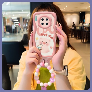 luxurious Full edging Phone Case For Huawei Mate 30 Pro/Mate30E Pro three-dimensional youth Wave border texture Pendants