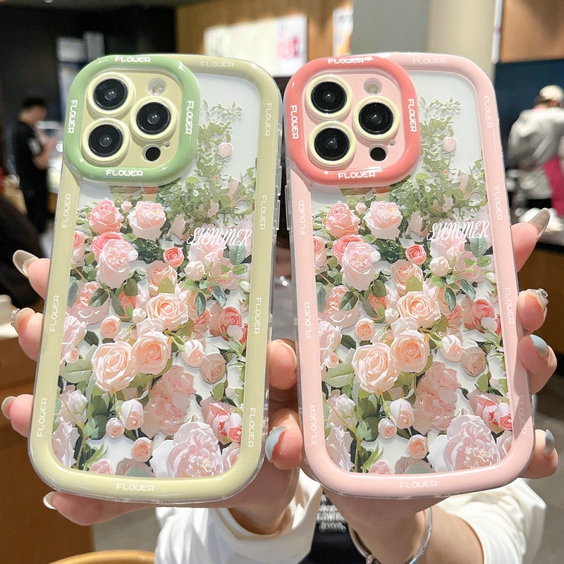 เคสโทรศัพท์มือถือ ซิลิโคนนุ่ม ใส ลายการ์ตูนดอกกุหลาบน่ารัก แฟชั่น สําหรับ Huawei Nova 5T 7i 7 8 9 10 11 Y60 Y70 Y90 Y9 Y7a P30 P40 P50 P60 Honor 90 70 SE Lite Prime Pro 2019 5G | Sjn N017