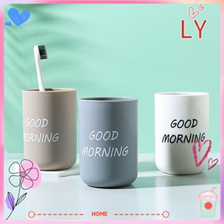 Ly ที่วางแปรงสีฟัน แก้วกาแฟ แก้วน้ําพลาสติก แบบพกพา สร้างสรรค์ สําหรับเดินทาง