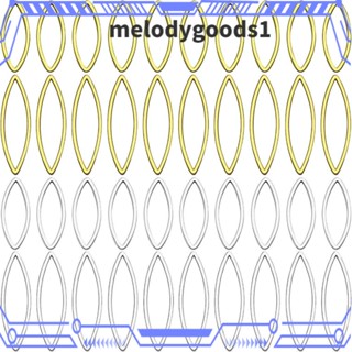 Melodygoods1 ต่างหูห่วงลูกปัด ทองแดง เงิน ทอง ลูกปัดห่วง ตา โลหะ ห่วง ต่างหู ห่วง เครื่องประดับ อุปกรณ์เสริม