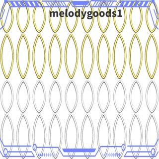 Melodygoods1 ต่างหูห่วงลูกปัด ทองแดง เงิน ทอง ลูกปัดห่วง ตา โลหะ ห่วง ต่างหู ห่วง เครื่องประดับ อุปกรณ์เสริม