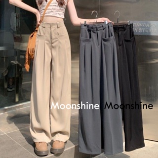 Moon  กางเกงขายาว คาร์โก้ กางเกง เชือกอเมริกันคลาสิค Cargo pants 2023 NEW สบาย ทันสมัย สวยงาม ins A20M03P 36Z230909