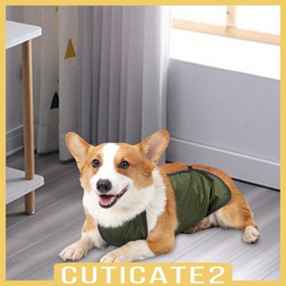 [Cuticate2] เสื้อผ้าสัตว์เลี้ยง ป้องกันหน้าท้อง สีเทา สําหรับสุนัข