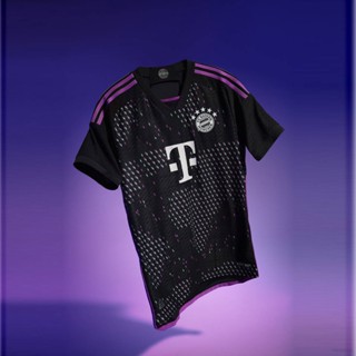 Qy 2023-24 Bayern Munchen Away Jersey เสื้อยืด แขนสั้น พลัสไซซ์ สําหรับทุกเพศ