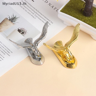 Myriadu ขาตั้งนกอินทรีย์ สเตนเลส 3D มีกาวในตัว กันน้ํา ไม่เป็นสนิม สําหรับรถยนต์