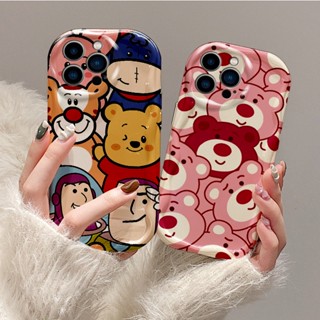 เคสโทรศัพท์มือถือ ซิลิโคนนุ่ม ลายการ์ตูนหมี สตรอเบอร์รี่ เบซไลท์เยียร์ คลื่นน่ารัก แฟชั่น สําหรับ Infinix Smart 7 6 Hot 30 30i 20 10 11 9 20i 12 Play NFC Plus | Cx N038