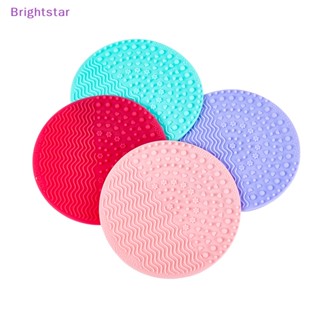 Brightstar แผ่นเจลซิลิโคน สําหรับทําความสะอาดแปรงแต่งหน้า