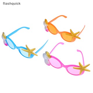 Flashquick แว่นตาชายหาด ฤดูร้อน เปลือกหอย นางเงือก ตกแต่งงานเลี้ยงวันเกิด ชายหาด วันหยุด อุปกรณ์ที่ดี